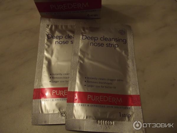 Полоски для глубокого очищения кожи лица Purederm фото