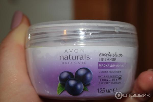 Маска для волос Avon Naturals Ежедневное питание. Асаи и масло ши фото