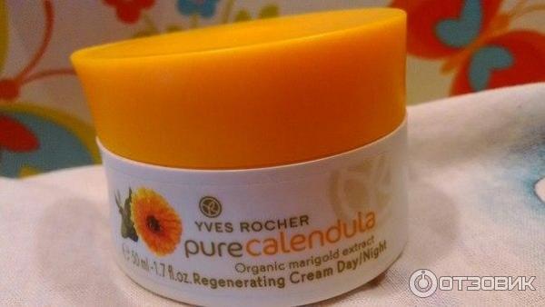 Регенерирующий крем Yves Rocher Pure Calendula для лица фото