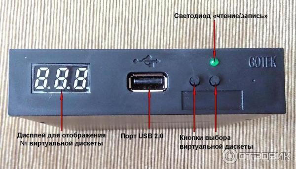 Эмулятор флоппи-дисковода 3.5'' (1.44Мб) для USB GOTEK SFR1M44-U100K фото