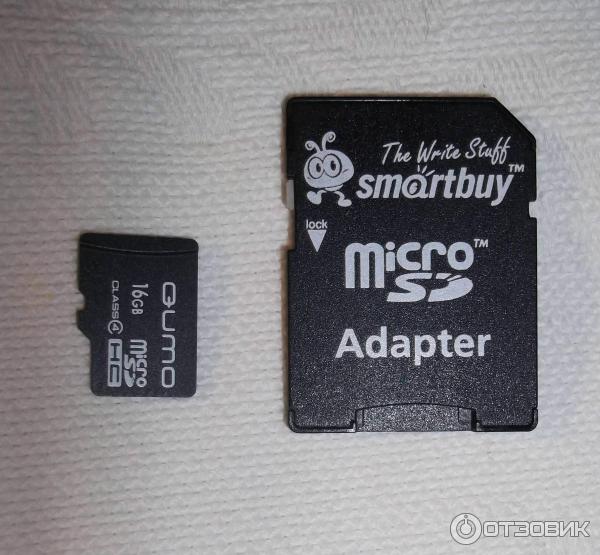 Карта памяти Qumo micro SDHC 16GB Class 4