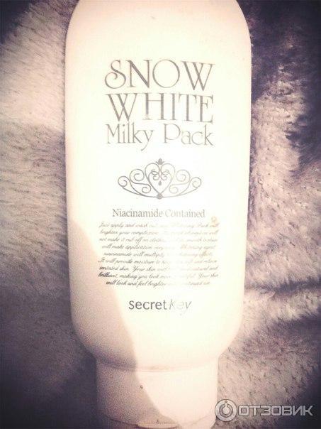 Маска для лица Secret Key Snow White Whitening Milky Pack фото