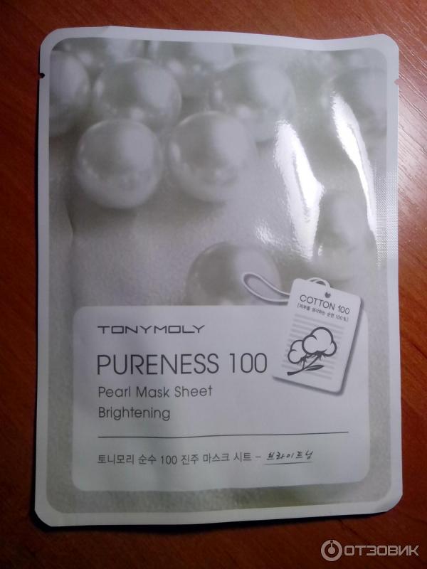 Tony Moly Pureness 100 Pearl Mask Sheet тканевая маска фото