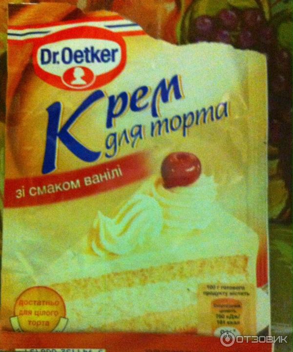 Крем для торта Dr.Oetker фото