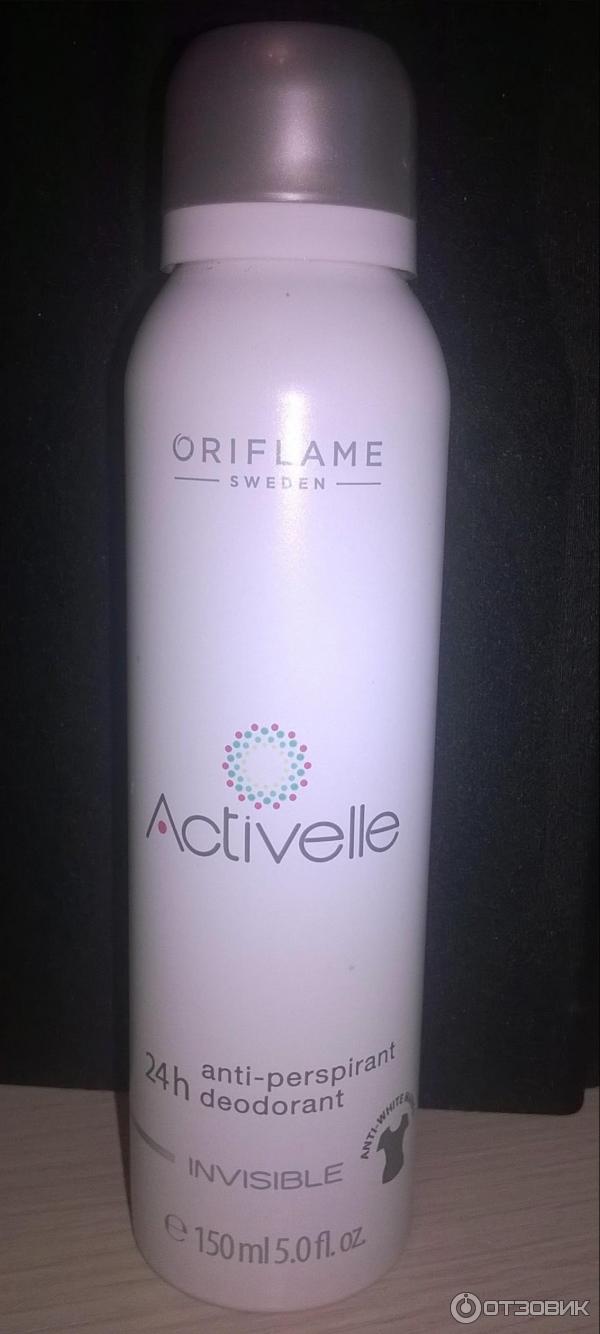 Спрей дезодорант-антиперспирант без белых следов Oriflame Activelle фото