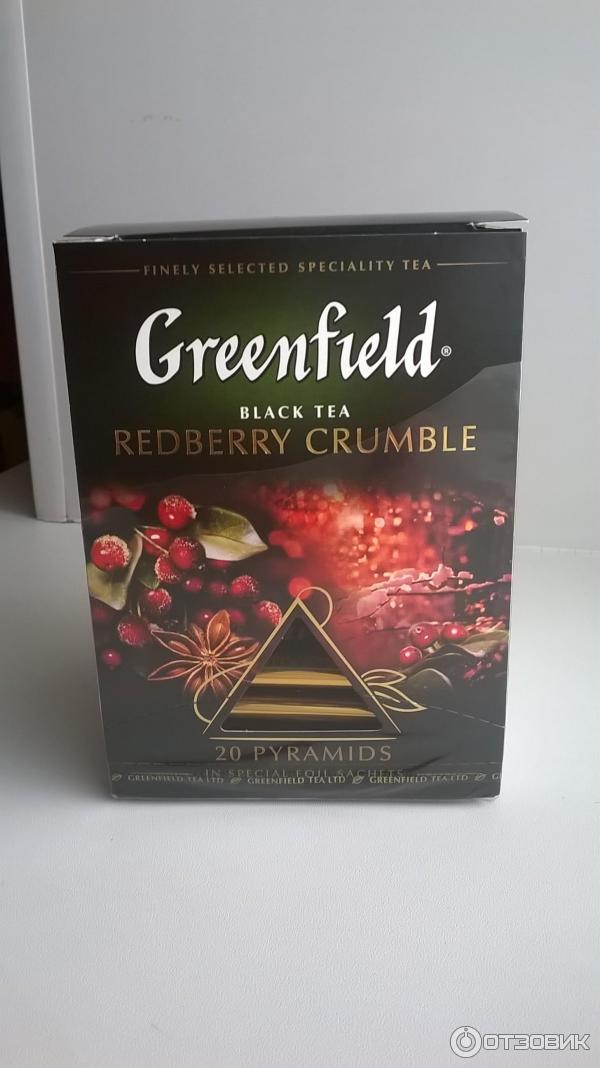 Черный чай greenfield redberry crumble фото