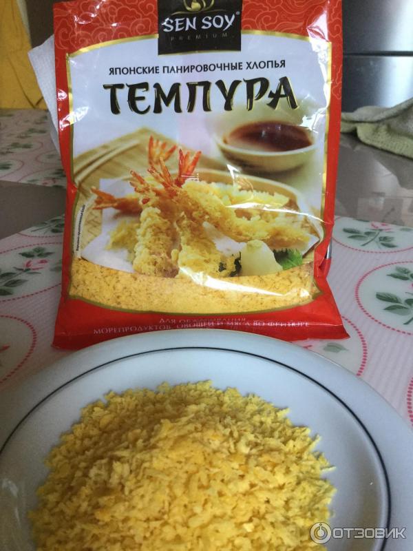 Японские панировочные хлопья Tempura Сэн Сой Премиум фото