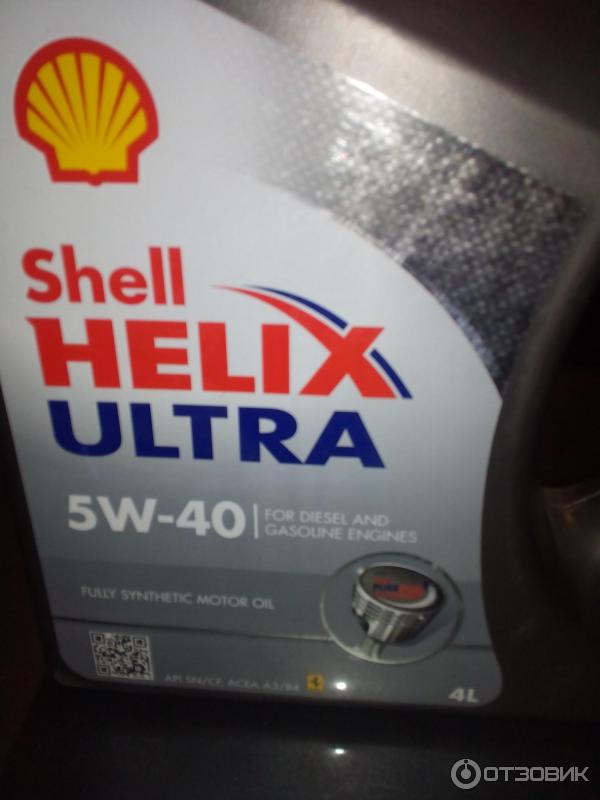 Синтетическое моторное масло Shell Hellix Ultra 5W-40 фото