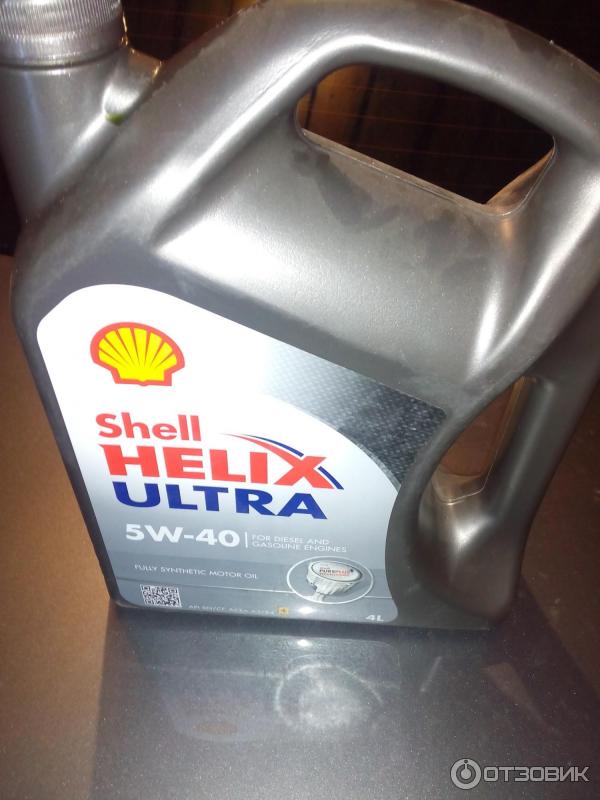 Синтетическое моторное масло Shell Hellix Ultra 5W-40 фото