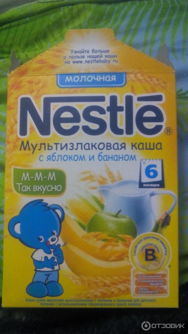 Мультизлаковая каша с бананом и яблоком Nestle фото