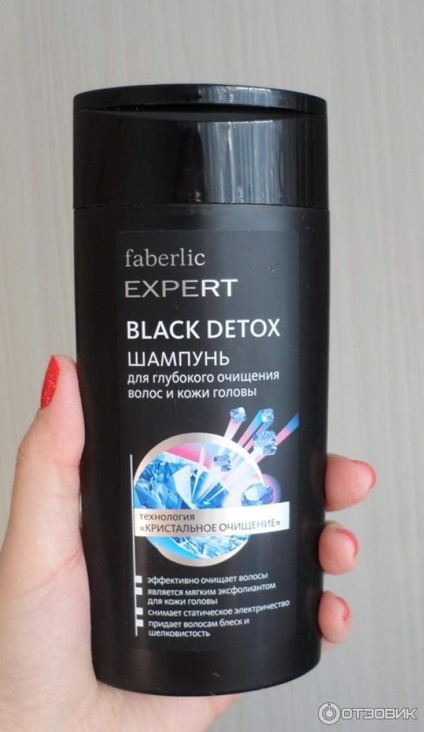 Шампунь для глубокого очищения волос и кожи головы Faberlic Black Detox фото