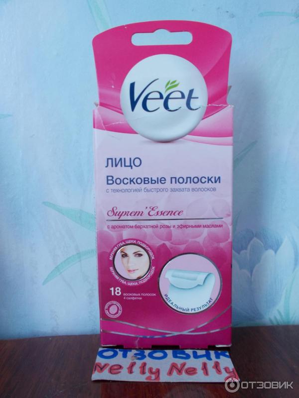 Восковые полоски Veet Suprem Essence для лица фото