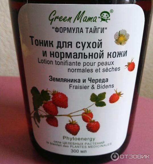 Тоник для сухой и нормальной кожи Green Mama Череда и земляника фото