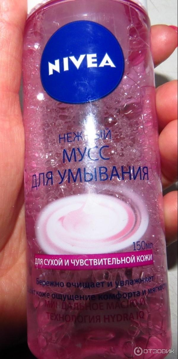 Нежный мусс для умывания Nivea для сухой и чувствительной кожи фото