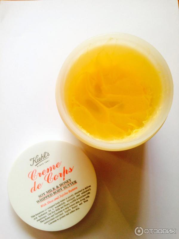 Взбитый крем для тела с ароматом соевого молока и меда Kiehl's Creme de Corps Whipped Body Butter Soy Milk & Honey фото