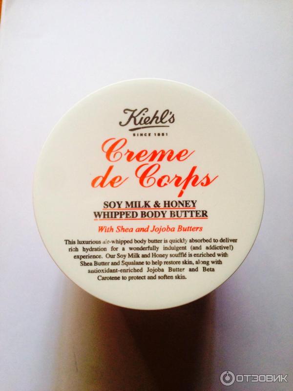 Взбитый крем для тела с ароматом соевого молока и меда Kiehl's Creme de Corps Whipped Body Butter Soy Milk & Honey фото