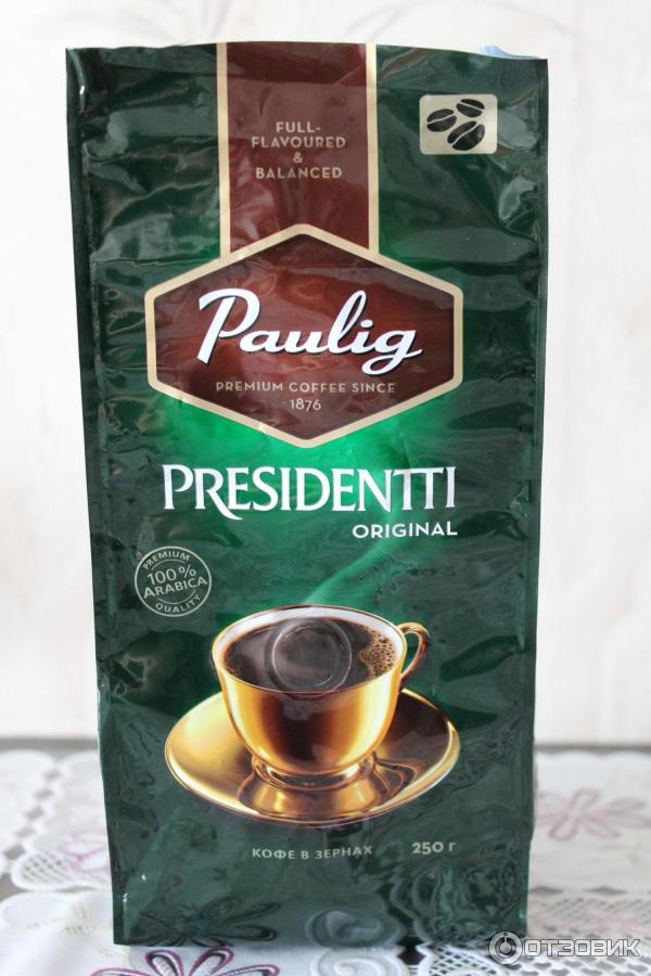 Кофе в зернах Paulig Presidentti Original фото