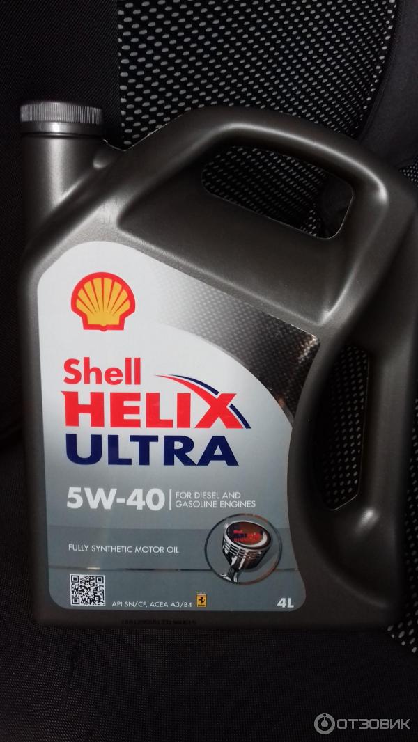 Синтетическое моторное масло Shell Hellix Ultra 5W-40 фото