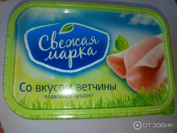 Сырный плавленый продукт Свежая марка С ветчиной фото