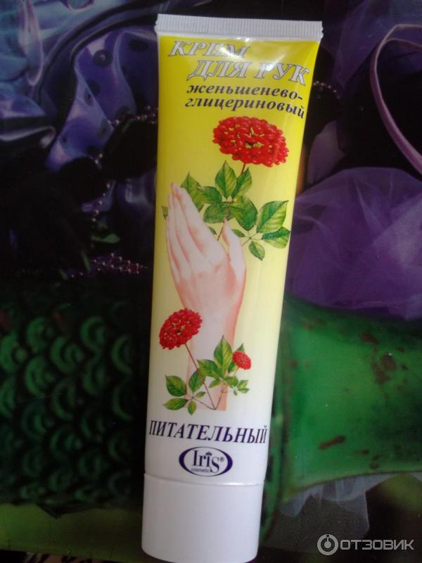 Крем для рук Iris cosmetic Женьшенево-глицериновый фото