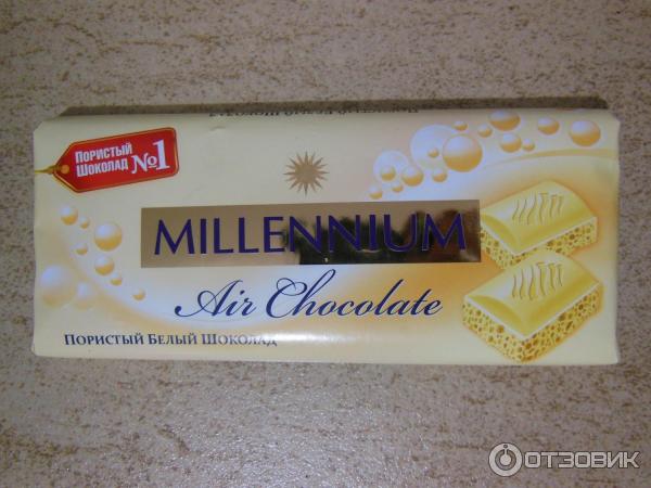 Пористый белый шоколад Millenium Air Chocolate фото