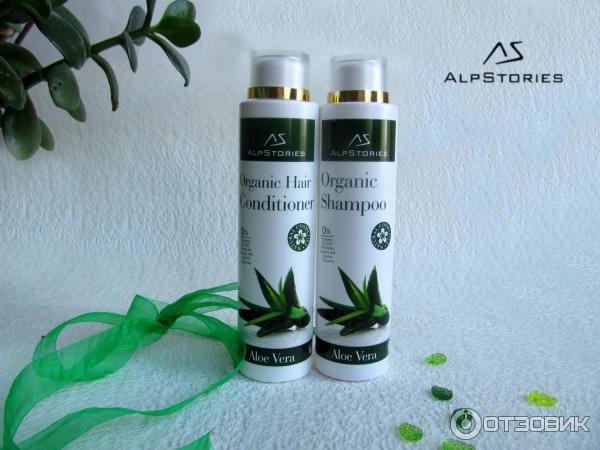 Organic Shampoo Aloe Vera AlpStories Органический шампунь с алоэ вера фото