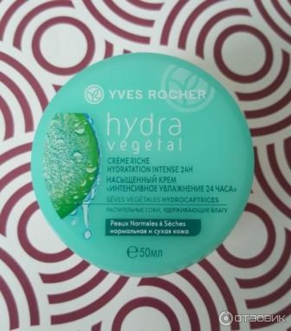 Насыщенный крем Yves Rocher Hydra Vegetal Интенсивное увлажнение 24 часа фото