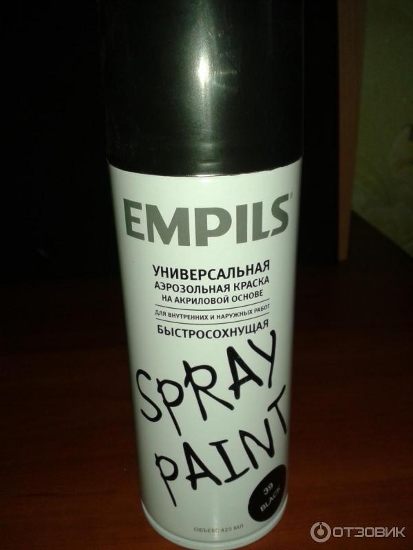 Отзыв о Универсальная аэрозольная краска на акриловой основе EMPILS ...