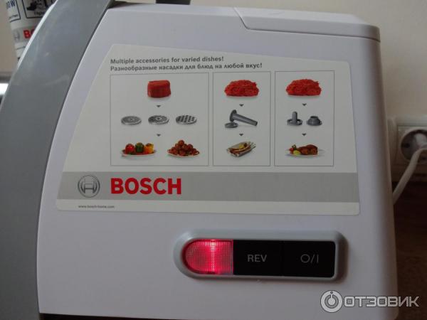 Наклейка на мясорубке Bosch MFW 66020