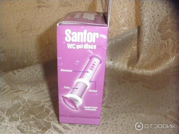 Гелевый очиститель унитаза Sanfor WC Gel Discs фото