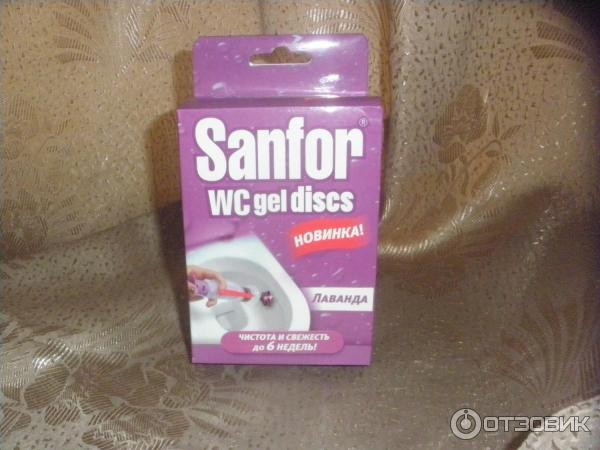 Гелевый очиститель унитаза Sanfor WC Gel Discs фото