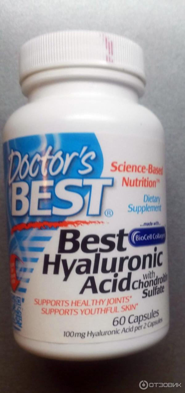 БАД Doctor's Best Best Hyaluronic Acid with Chondroitin Sulfate фото