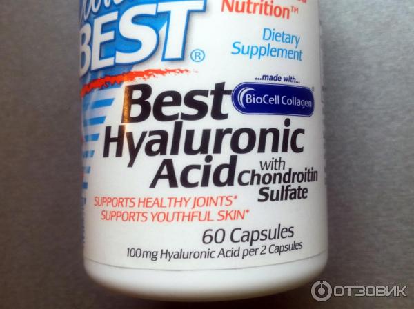 БАД Doctor's Best Best Hyaluronic Acid with Chondroitin Sulfate фото