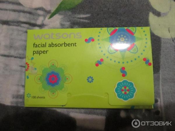 Матирующие салфетки для лица Watsons Facial Absorbent Paper фото