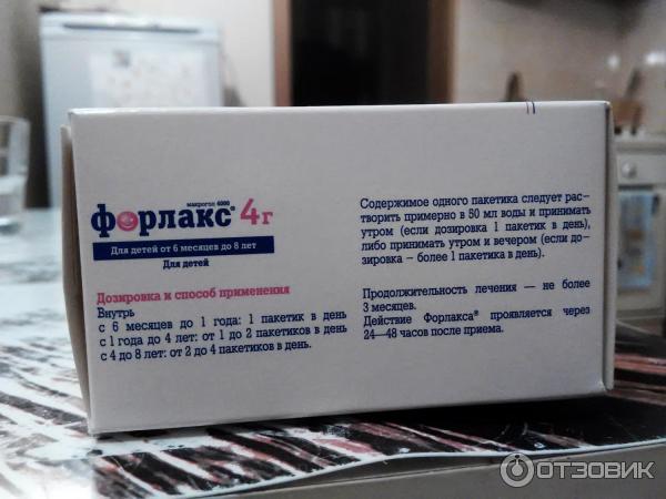 Форлакс давать до еды или после детям