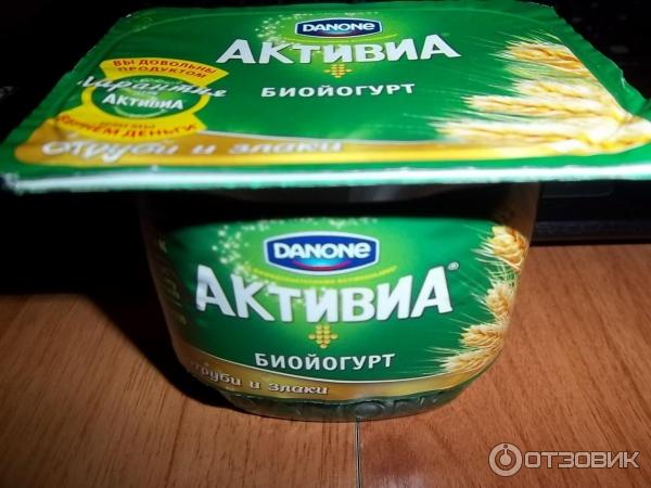 Биойогурт Активия Отруби и злаки фото