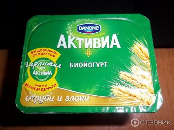 Биойогурт Активия Отруби и злаки фото