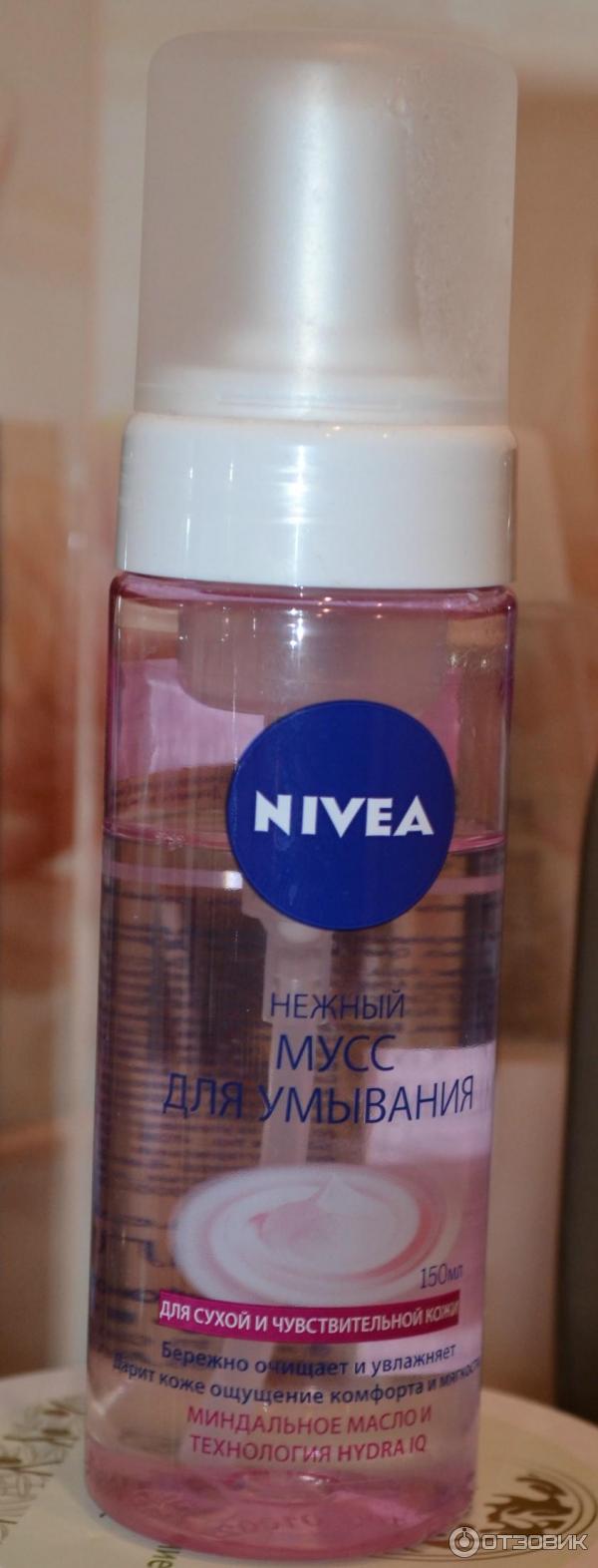 Нежный мусс для умывания Nivea для сухой и чувствительной кожи фото