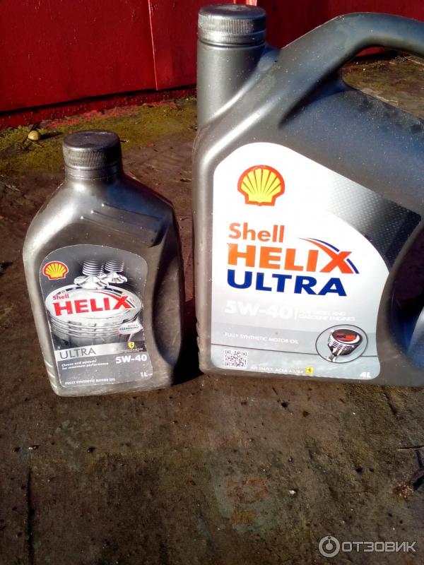 Синтетическое моторное масло Shell Hellix Ultra 5W-40 фото