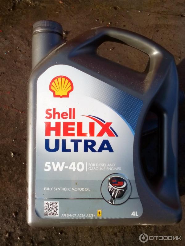 Синтетическое моторное масло Shell Hellix Ultra 5W-40 фото