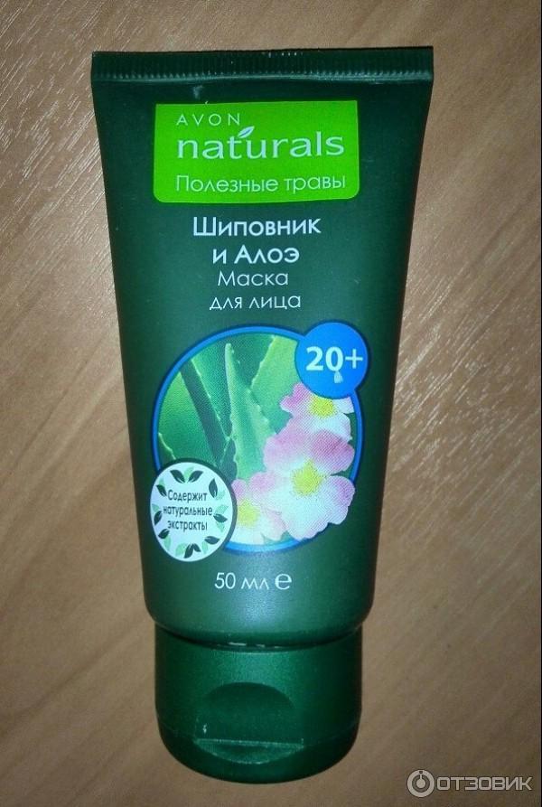 Маска для лица Avon Naturals Шиповник и Алоэ