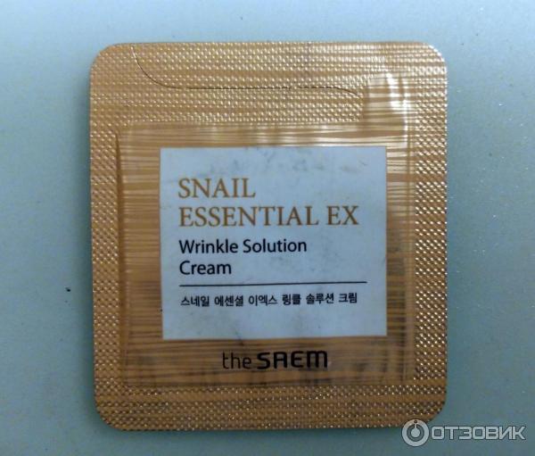 Крем для лица против морщин The Saem Snail Essential Ex фото