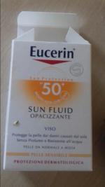 Матирующий солнцезащитный флюид для лица Eucerin Sun Fluid 50+ Mattierend фото