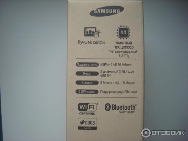 Упаковка Samsung Galaxy Grand Prime