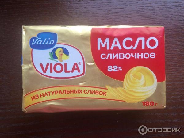 Масло сливочное Viola 82% из натуральных сливок фото