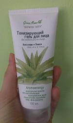 Гель для лица Green Mama "Алоэ вера и лимон" тонизирующий фото