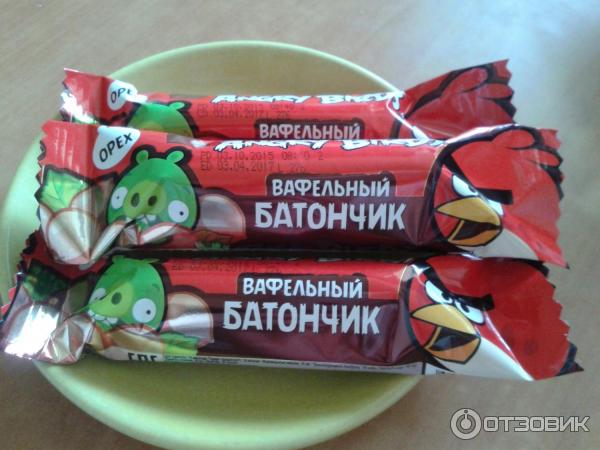 Вафельный батончик Rovio Angry Birds фото