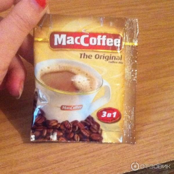 Растворимый кофе MacCoffee Карамель 3 в 1, в пакетиках - купить в интернет-магаз