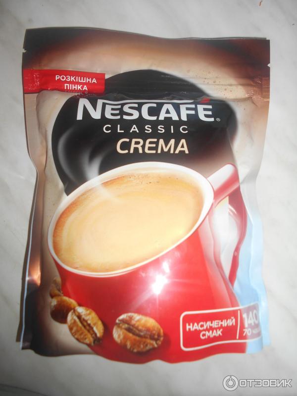 Кофе Nescafe Classic с пенкой Crema фото