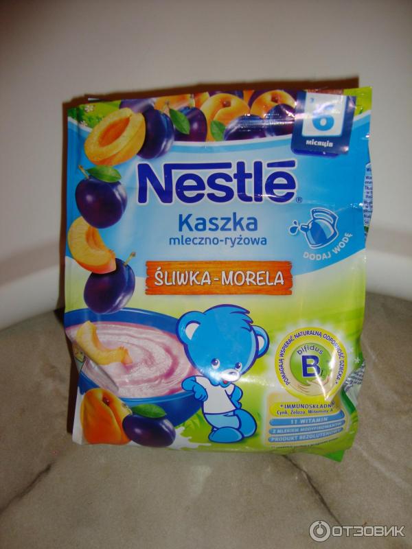 Молочная каша Nestle Рисовая со сливой и абрикосом фото